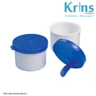 20mL Stool Collection Container with Attached Spoon