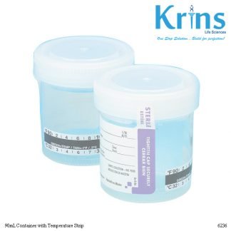 90ml container with temperature strip