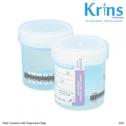 90ml container with temperature strip