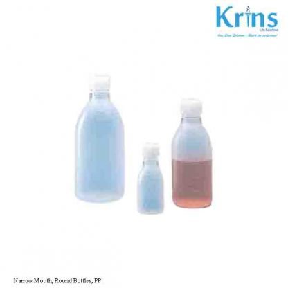 narrow mouth, round bottles, pp