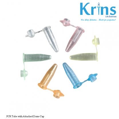 pcr tube with attached dome cap
