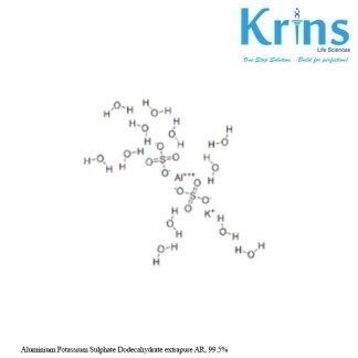 aluminium potassium sulphate dodecahydrate extrapure ar, 99.5%