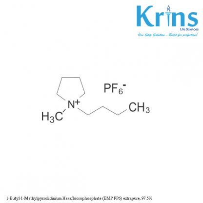 1 butyl 1 methylpyrrolidinium hexafluorophosphate (bmp fp6) extrapure, 97
