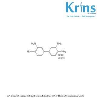 3,3 diaminobenzidine tetrahydrochloride hydrate (dab.4hcl.xh2o) extrapure ar, 98%