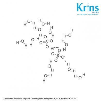 aluminium Potassium Sulphate Dodecahydrate extrapure AR, ACS, ExiPlus™, 99.5%