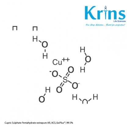 Cupric Sulphate Pentahydrate extrapure AR, ACS, ExiPlus™, 99.5%