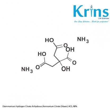 Diammonium Hydrogen Citrate Anhydrous (Ammonium Citrate Dibasic) ACS, 98%