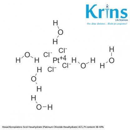 Hexachloroplatinic Acid Hexahydrate (Platinum Chloride Hexahydrate) ACS, Pt content 38-40%