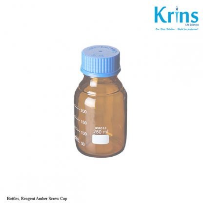bottles, reagent amber screw cap