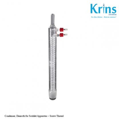 condenser, dimroth for soxhlet apparatus – screw thread