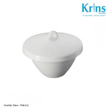 crucible, silica – with lid