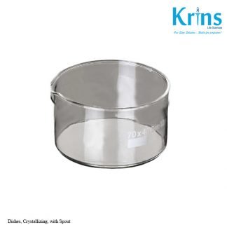 dishes, crystallizing, with spout