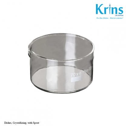 dishes, crystallizing, with spout