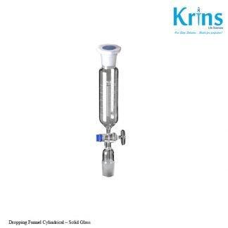 dropping funnel cylindrical – solid glass