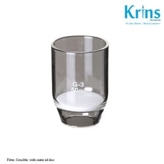 filter, crucible, with sinter ed disc