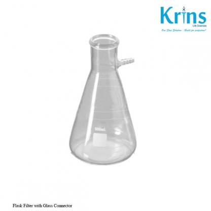 flask filter with glass connector