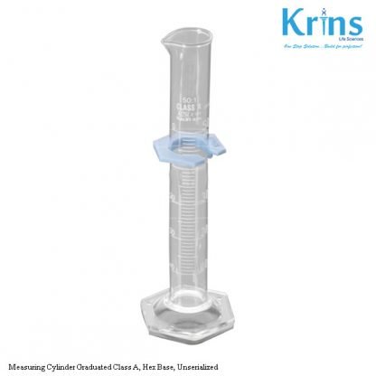 measuring cylinder graduated class a, hex base, unserialized