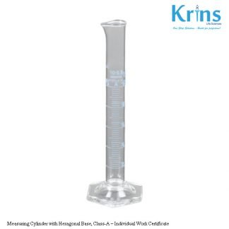 measuring cylinder with hexagonal base, class a–individual work certificate
