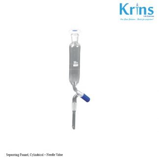 separating funnel, cylindrical – needle value