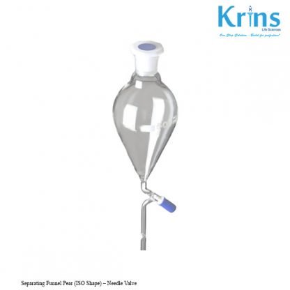 separating funnel pear (iso shape) – needle valve