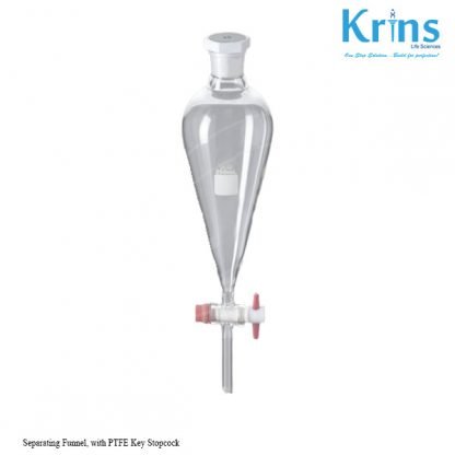 separating funnel, with ptfe key stopcock