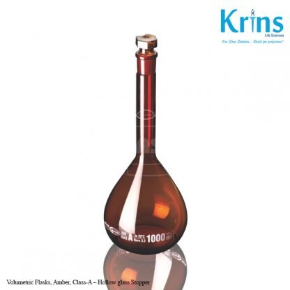 volumetric flasks, amber, class a