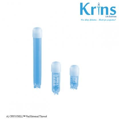 a) cryochill™ vial external thread