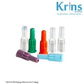 metech tm syringe filters (color coding)